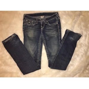 Womens true religion denim jeans swarvoski crystal